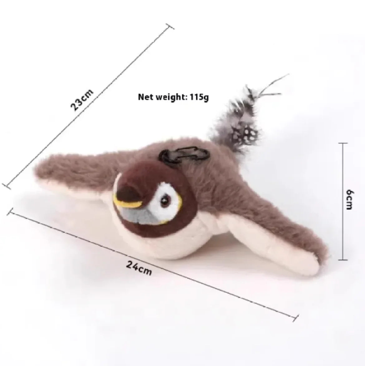 Interactive Sparrow Cat Toy - USB Rechargeable